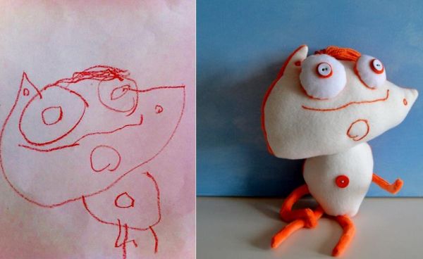 Изготовление мягких игрушек по детским рисункам